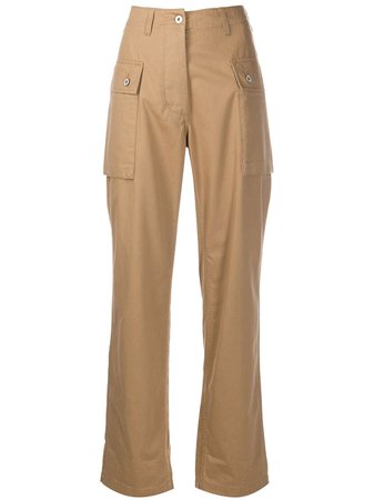 Shop LOEWE long cargo trousers with Express Delivery - FARFETCH