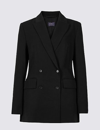 Longline Double Breasted Blazer | M&S Collection | M&S