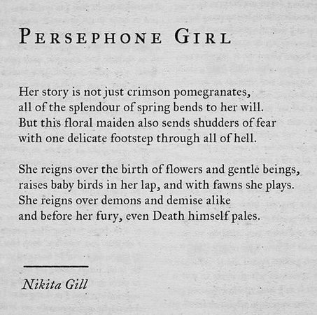 Persephone Girl - Nikita Gill