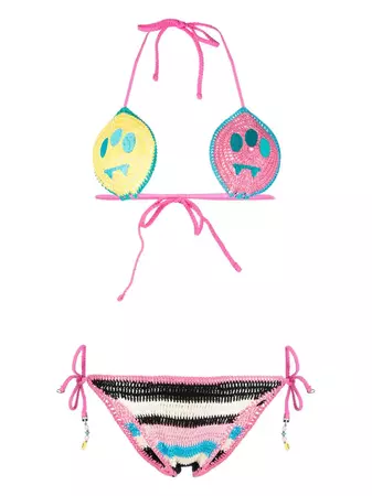 BARROW Crochet Triangle Bikini Set - Farfetch