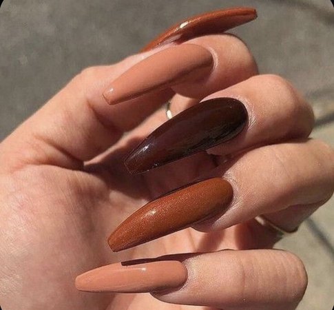 fall acrylic nails