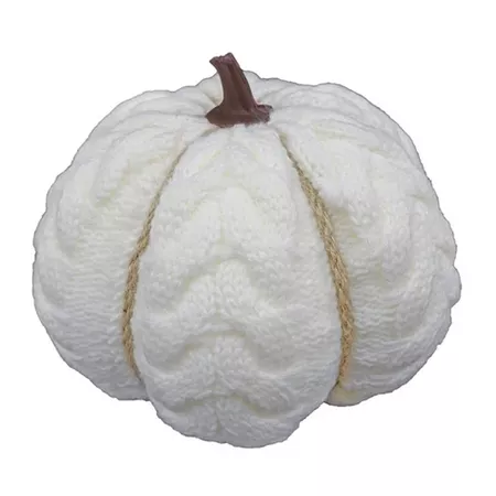 5'' Cable Knit Pumpkin White : Target