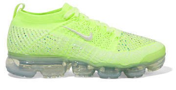 Air Vapormax 2 Swarovski Crystal-embellished Flyknit Sneakers - Lime green