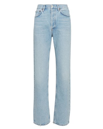 AGOLDE Lana Low-Rise Straight-Leg Jeans | INTERMIX®