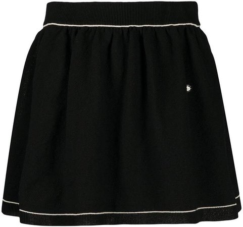 Chanel Pre Owned 2010 contrast trim skirt