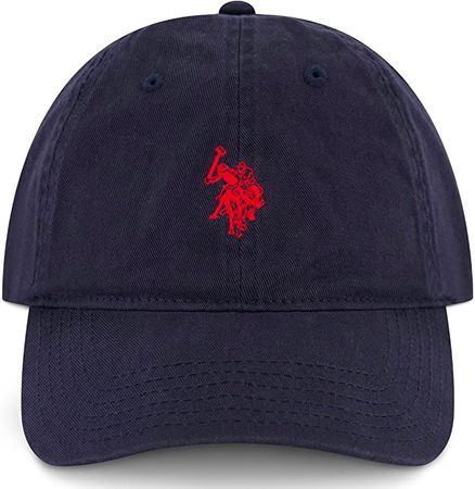 polo hat navy and red