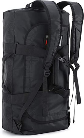 Amazon.com | MIER 60L Water Resistant Backpack Duffle Heavy Duty Convertible Duffle Bag with Backpack Straps for Gym, Sports, Travel, Black | Sports Duffels