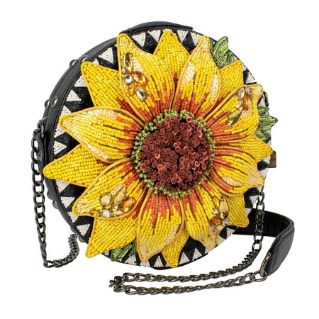 Flower Child Beaded Crossbody Sunflower Handbag – Mary Frances Accessories