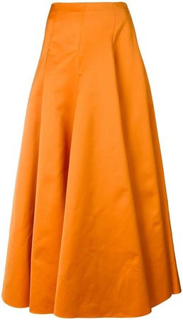 pleated maxi skirt