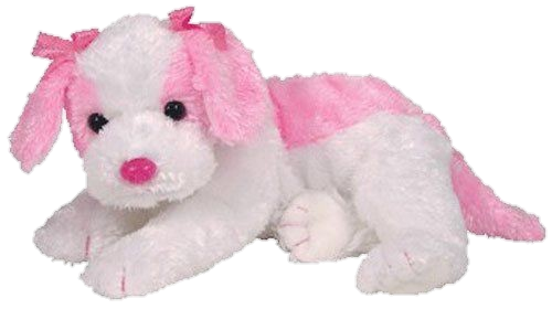 pink puppy beanie baby