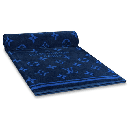 Louis Vuitton blue beach towel