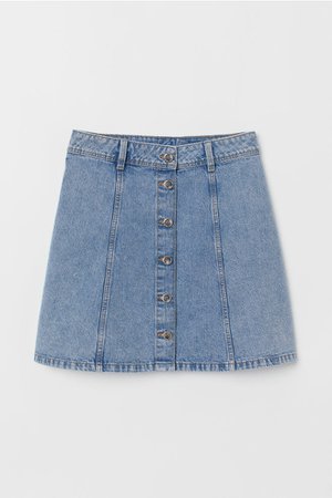 A-line Skirt - Light denim blue - | H&M CA