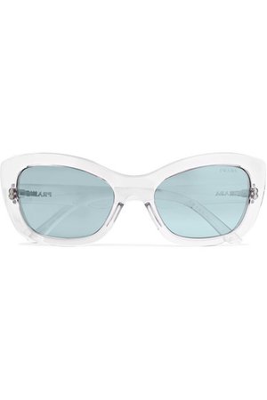 Prada | Cat-eye acetate mirrored sunglasses | NET-A-PORTER.COM