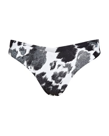 WeWoreWhat Delilah Cow-Print Bikini Bottoms | INTERMIX®