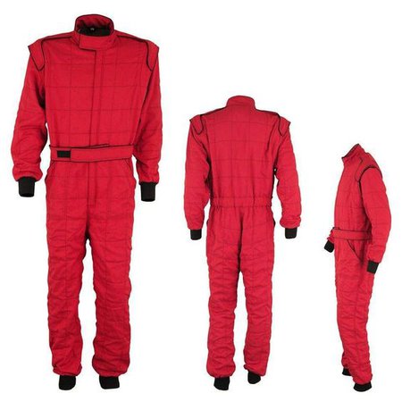 red racing jumpsuit suit