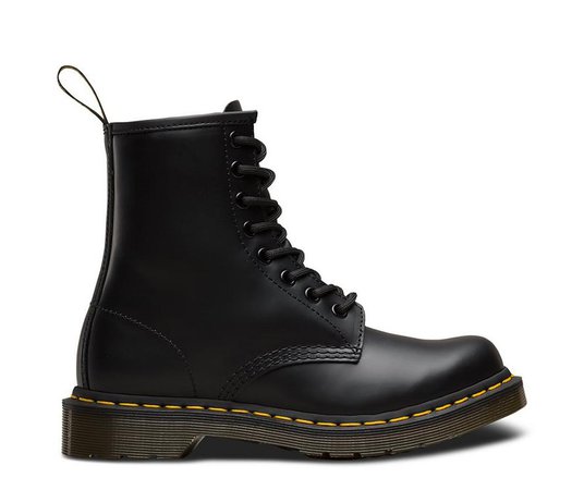 WOMEN'S 1460 SMOOTH | Black and White Shoes & Boots | Dr. Martens Official