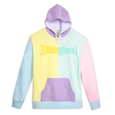 Disneyland Pastel Colorblock Pullover Hoodie for Men | shopDisney