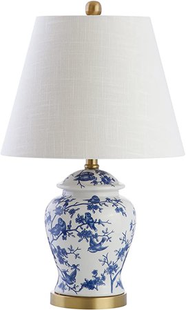 Amazon.com: JONATHAN Y JYL3005A Penelope 22" Chinoiserie LED Table Lamp Classic,Cottage,Traditional,Transitional for Bedroom, Living Room, Office, College Dorm, Coffee Table, Bookcase, Blue/White: Home Improvement