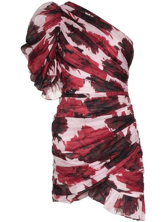 Alexandre Vauthier One-Shoulder Floral Mini Dress | Farfetch.com
