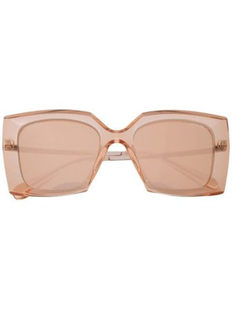 CHANEL EYEWEAR oversized square frame sunglasses
