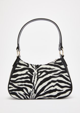 Current Mood Zebra Mini Handbag Black | Dolls Kill