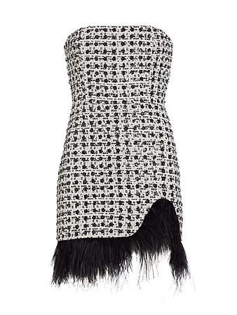 Shop Amanda Uprichard Jazz Sequined Tweed Minidress | Saks Fifth Avenue