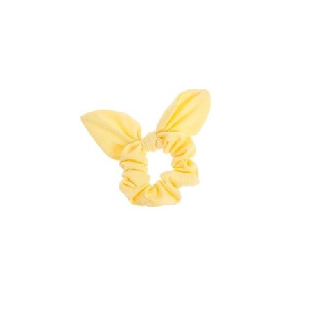 yellow hair tie with bow