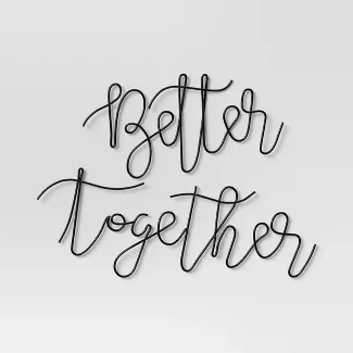 Better Together Wire Wall Art Black - Opalhouse™ : Target