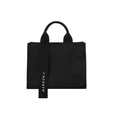Canvas Tote Bag - Rico Mini - All Black | MARHEN.J | Wolf & Badger