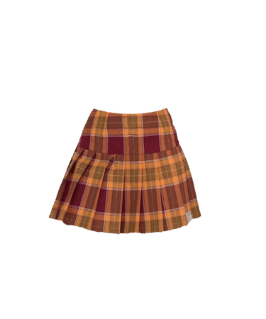 Devil Inspired | Campus Spice Girl Yellow and Red Plaid Pleated Skirt (Dei5 edit)
