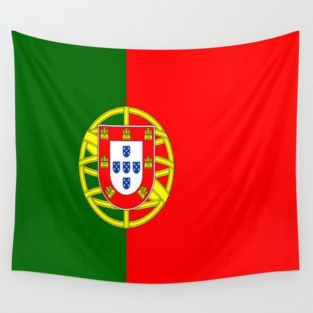 flag of portugal -Portuguese,mirandese,Portugués,lisbon,porto. Wall Tapestry by oldking | Society6