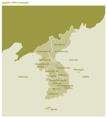 south korea world's map