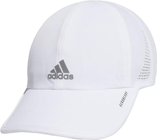adidas Women's Superlite 2 Relaxed Adjustable Performance Hat, White/Silver Reflective, One Size at Amazon Women’s Clothing store