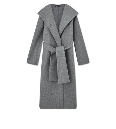 Tom Ford DOUBLE CASHMERE HOODED COAT | TomFord.com