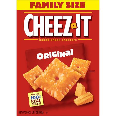 Cheez-It Cheese Crackers, Baked Snack Crackers, Office and Kids Snacks, Original, 21 Oz, Box - Walmart.com