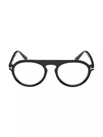 Shop TOM FORD Tom Ford 51MM Horn Pilot Glasses | Saks Fifth Avenue