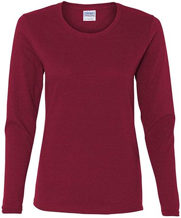 Gildan Heavy Cotton Ladies' Long-Sleeve T-Shirt at Amazon Women’s Clothing store