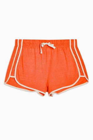 Red Sporty Neppy Runner Shorts | Topshop