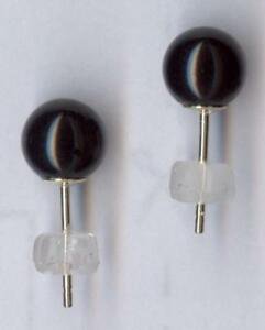 Black Earrings Bead