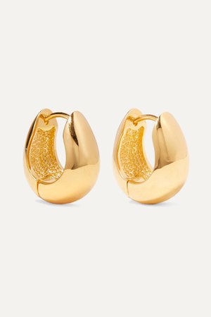 Gold Gold vermeil hoop earrings | Sophie Buhai | NET-A-PORTER