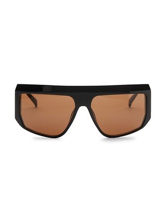 Balmain 62MM Aviator Shield Sunglasses | SaksFifthAvenue