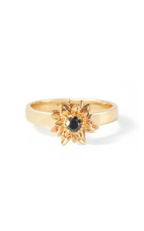 Helios 14k Yellow Gold Diamond Ring By Bernard James | Moda Operandi