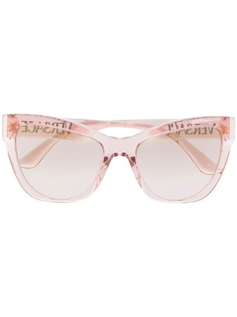 Versace Eyewear transparent-frame Sunglasses - Farfetch