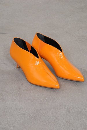Tibi Joe Ankle Boots - Tangerine | Garmentory