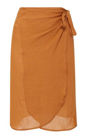 The Femme Ramie Wrap Skirt By Anemos | Moda Operandi