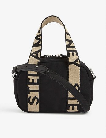 STELLA MCCARTNEY - Logo-strap mini nylon shoulder bag | Selfridges.com