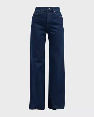 Veronica Beard Jeans Taylor High Rise Wide-Leg Jeans | Neiman Marcus