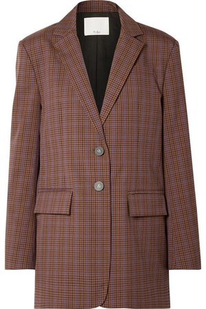 Tibi | Oversized checked woven blazer | NET-A-PORTER.COM