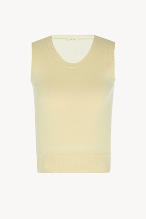 The Row, Amalia Tender Yellow Tank Top in Cashmere