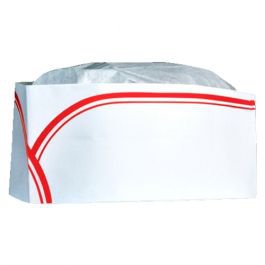 McDonald Paper Cellucap RC-100-X, Low Profile Tissue Paper Overseas Cap, 100-Piece Pack